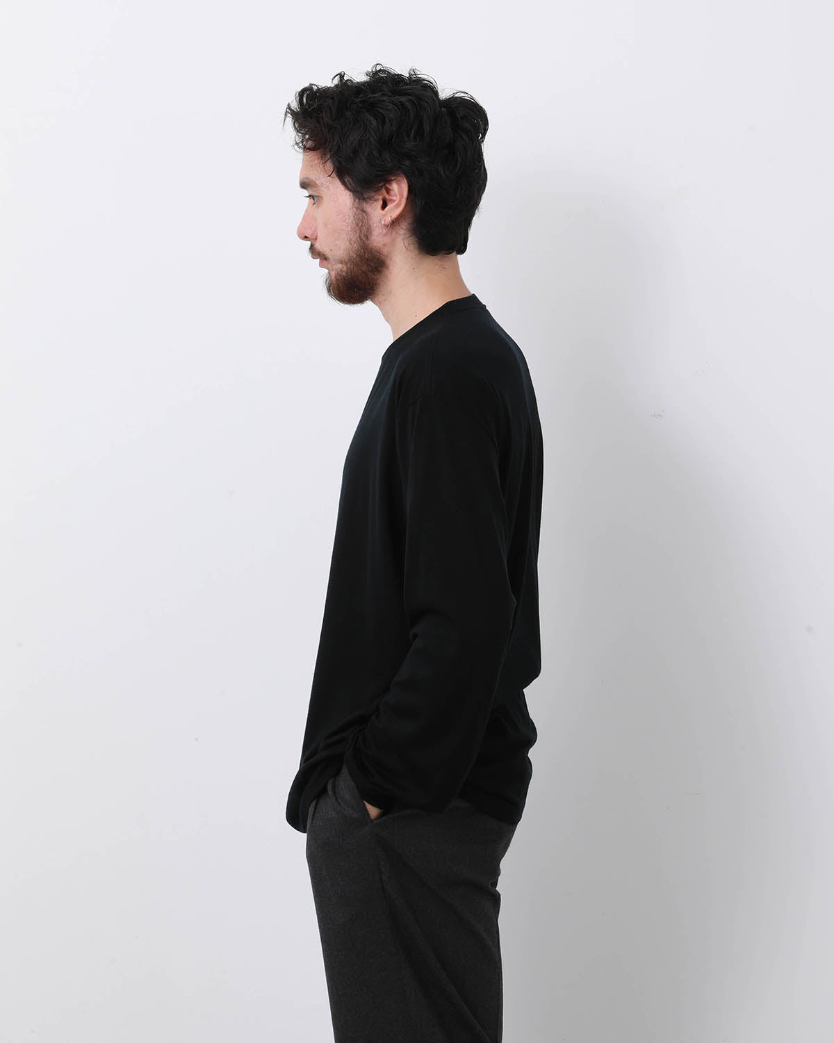 WOOL SOFT JERSEY L/S TEE