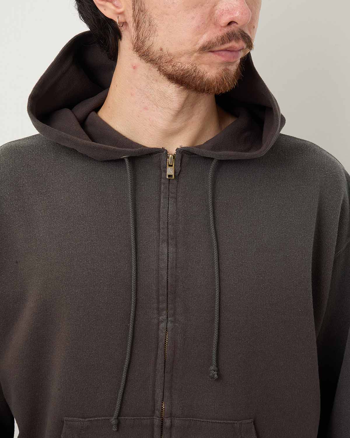 PRODUCT DYED PIMA LIGHT SWEAT ZIP PARKA