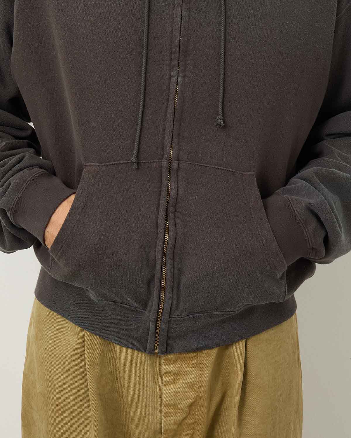 PRODUCT DYED PIMA LIGHT SWEAT ZIP PARKA