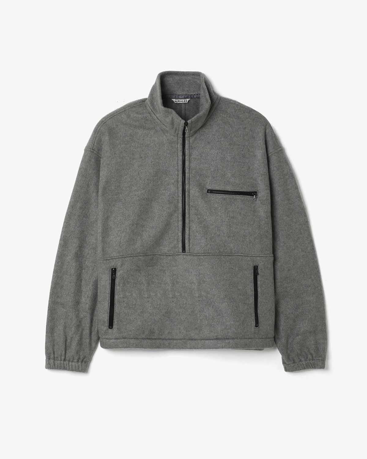 PURE SILK COMFORT FLEECE HALF ZIP P/O