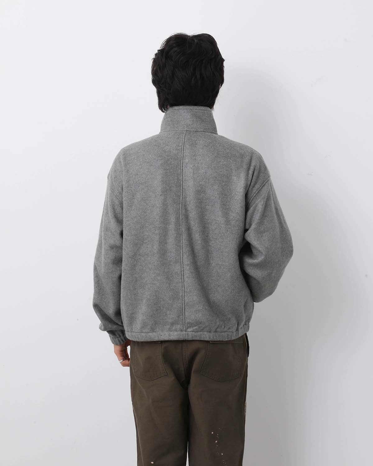 PURE SILK COMFORT FLEECE HALF ZIP P/O