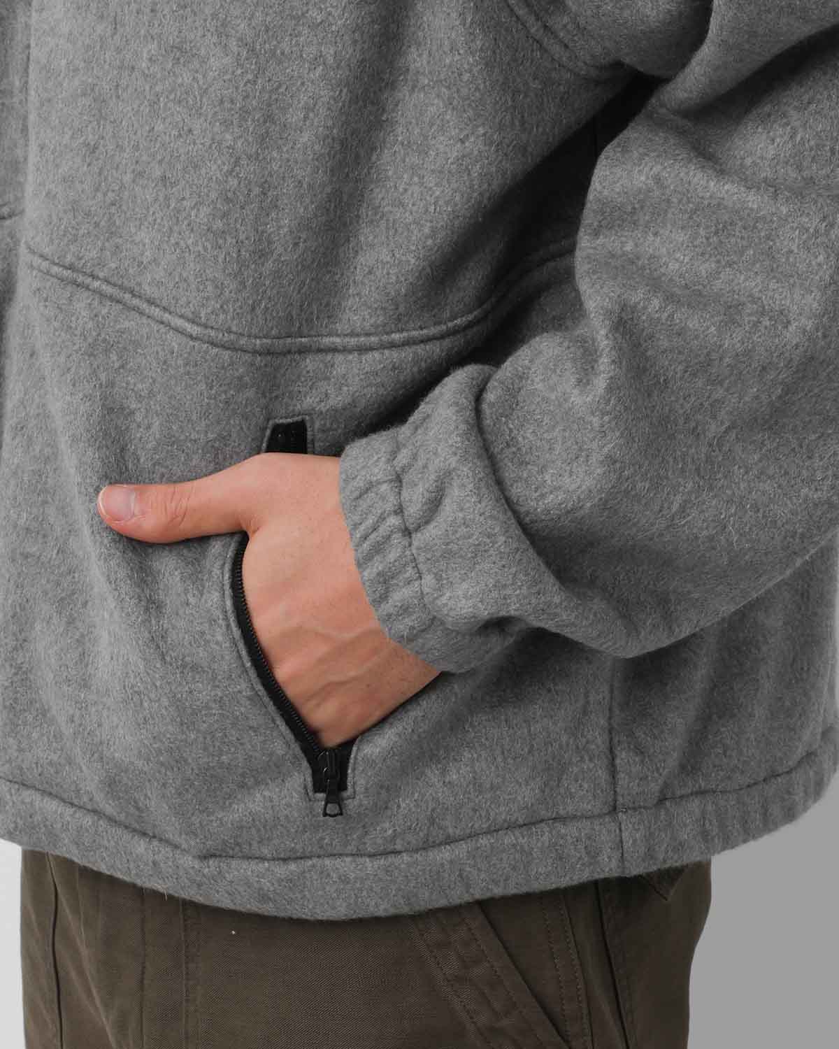 PURE SILK COMFORT FLEECE HALF ZIP P/O