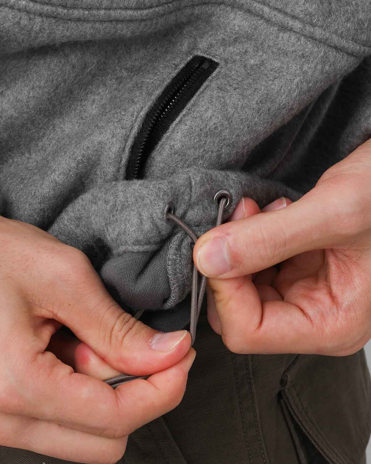 PURE SILK COMFORT FLEECE HALF ZIP P/O