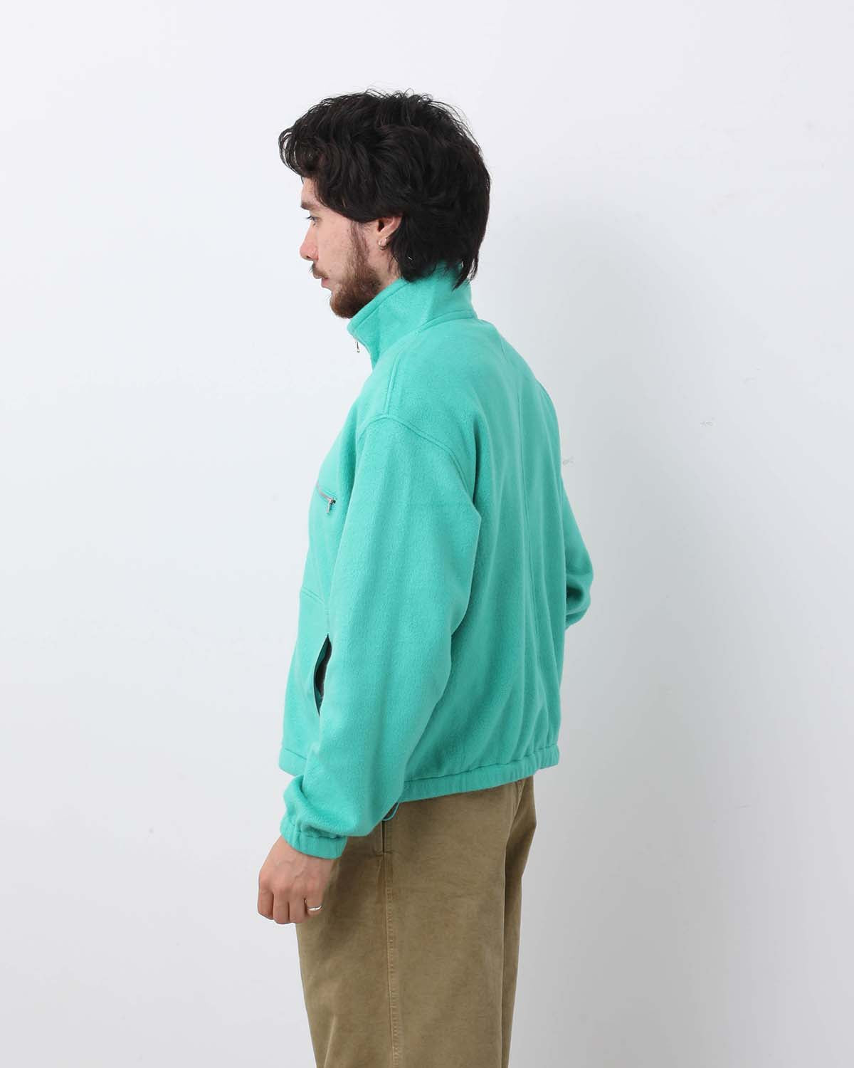 PURE SILK COMFORT FLEECE HALF ZIP P/O