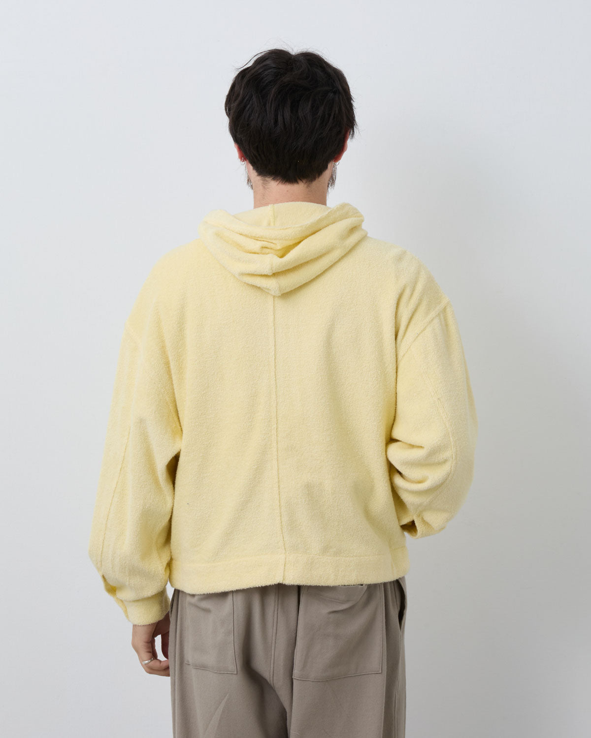 COTTON NYLON PILE ZIP PARKA