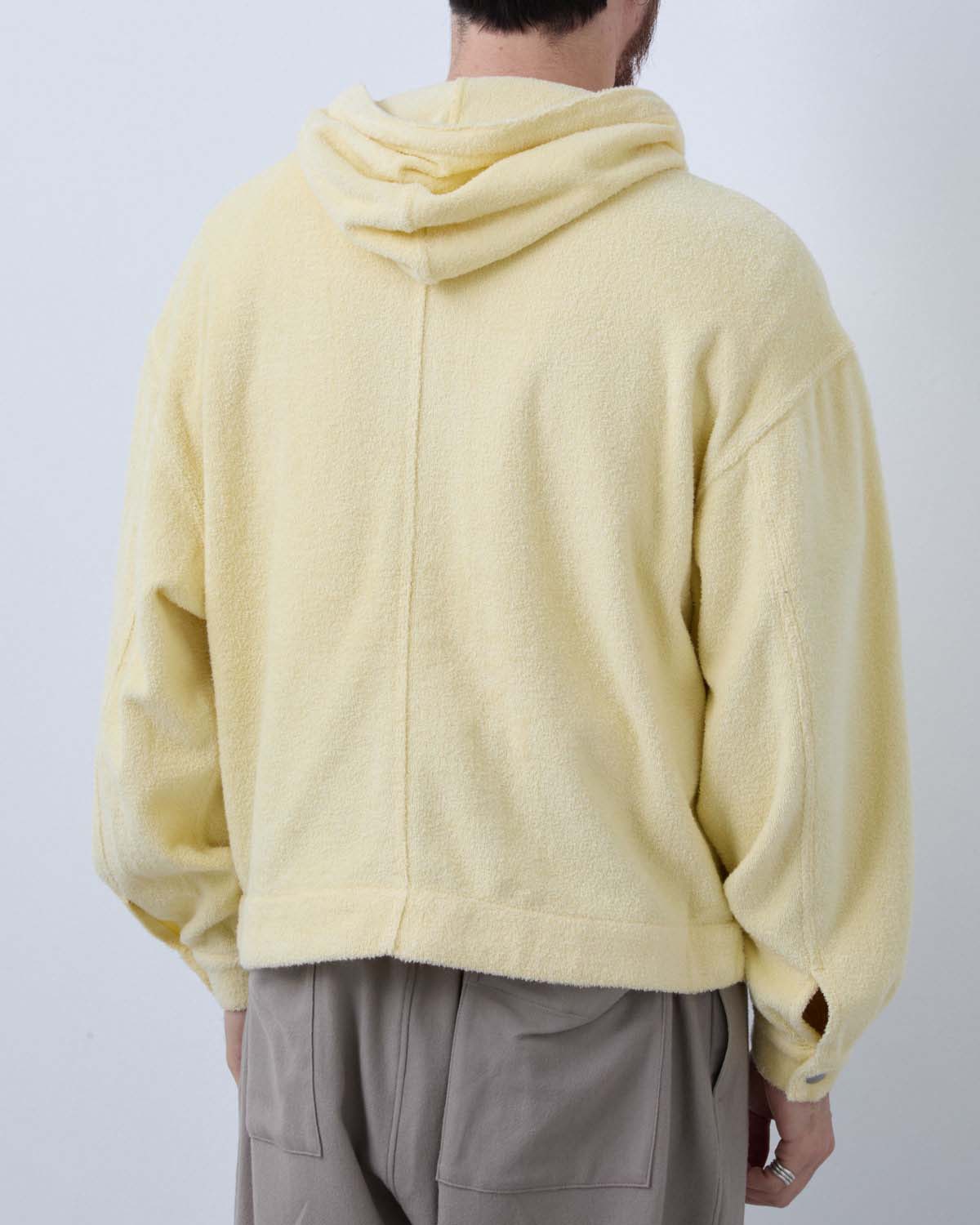 COTTON NYLON PILE ZIP PARKA