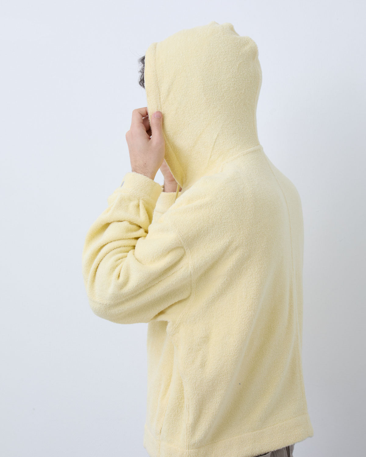 COTTON NYLON PILE ZIP PARKA