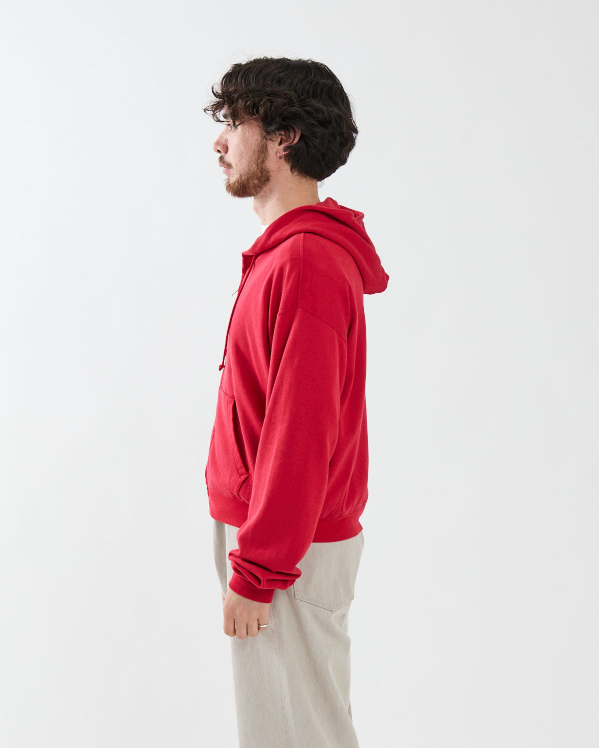 HIGH TWIST LIGHT SWEAT ZIP PARKA