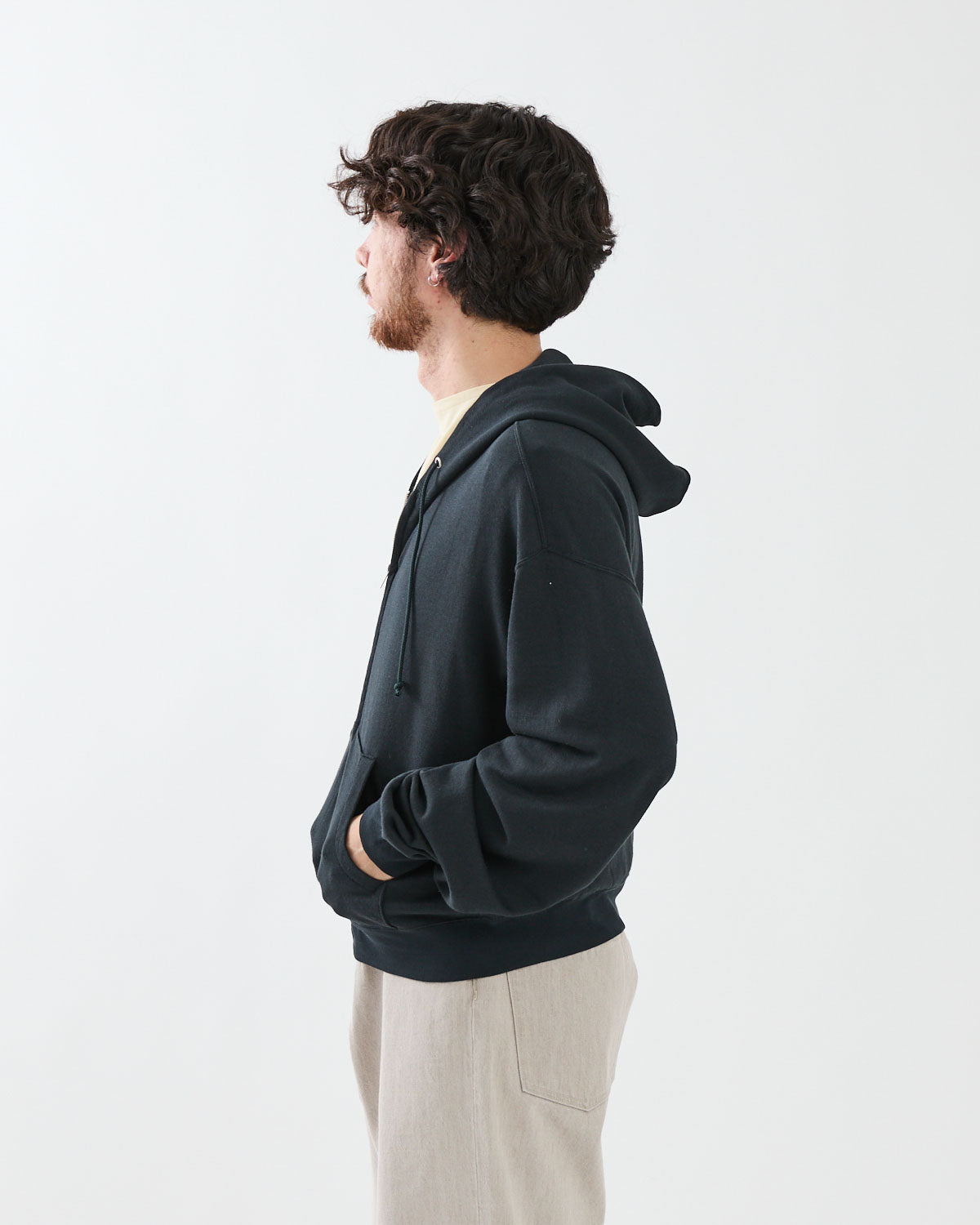 HIGH TWIST LIGHT SWEAT ZIP PARKA