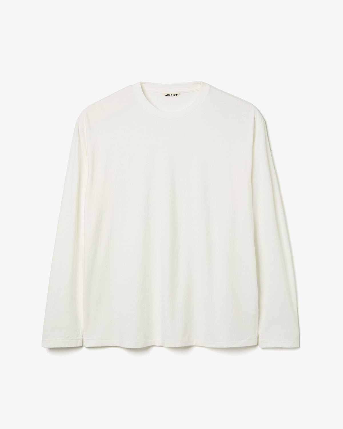 BRUSHED ORGANIC COTTON JERSEY L/S TEE