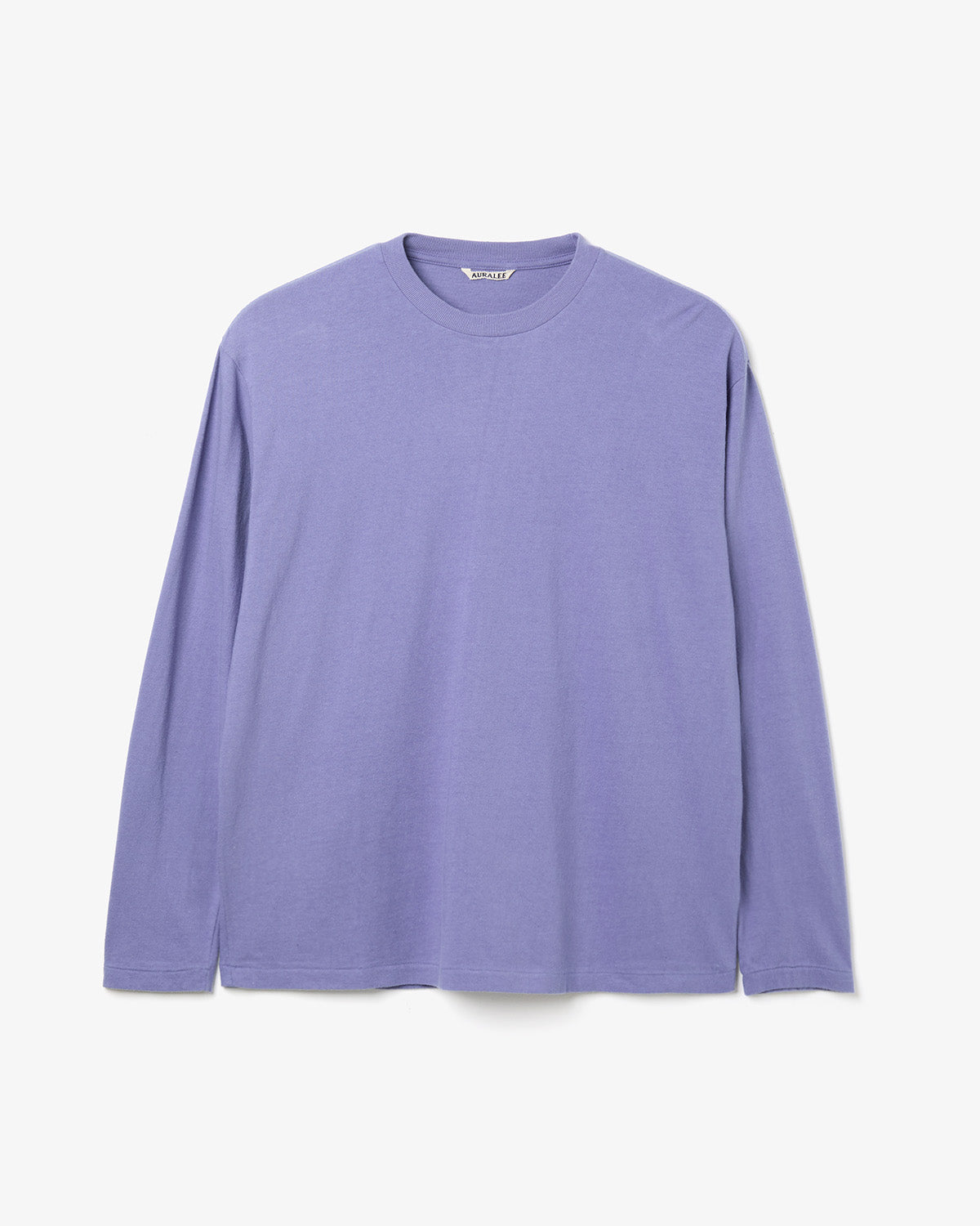 BRUSHED ORGANIC COTTON JERSEY L/S TEE