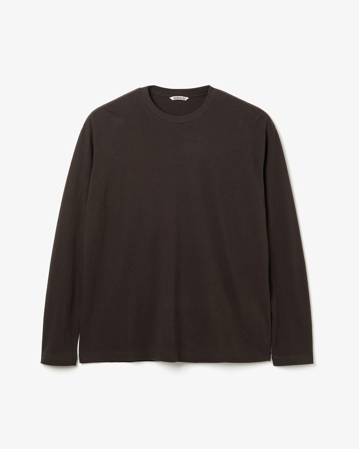 BRUSHED ORGANIC COTTON JERSEY L/S TEE