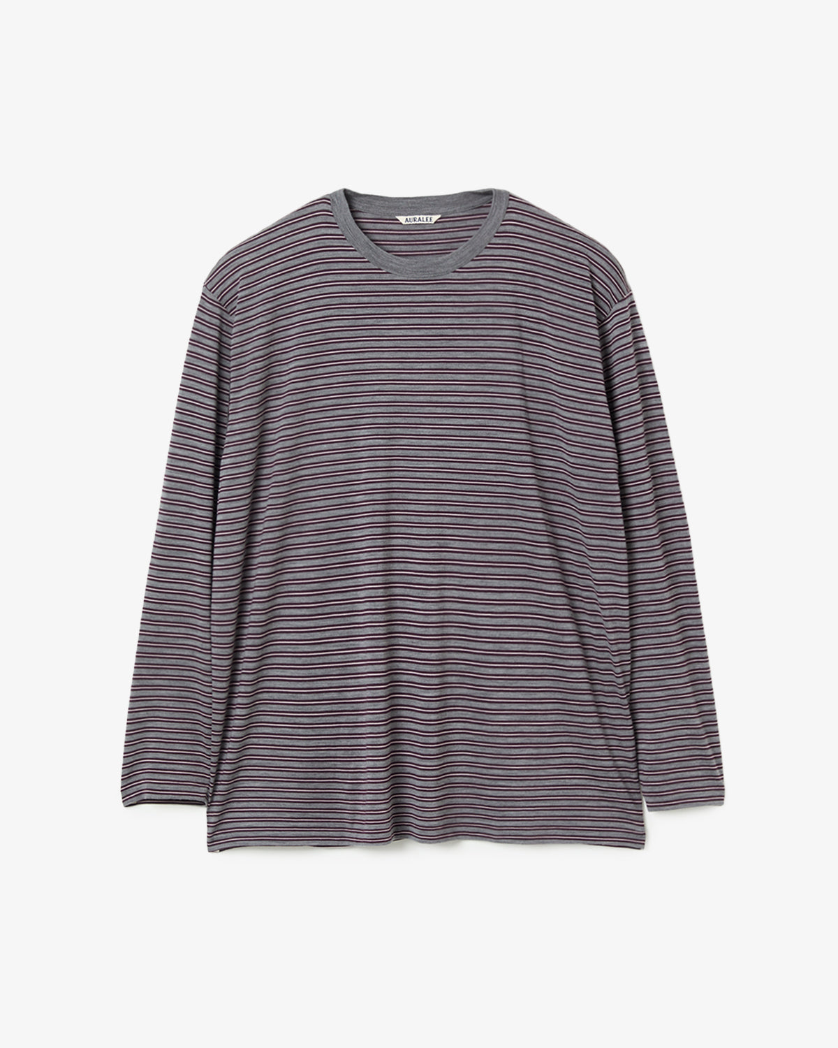 SOFT SMOOTH WOOL STRIPE JERSEY L/S TEE
