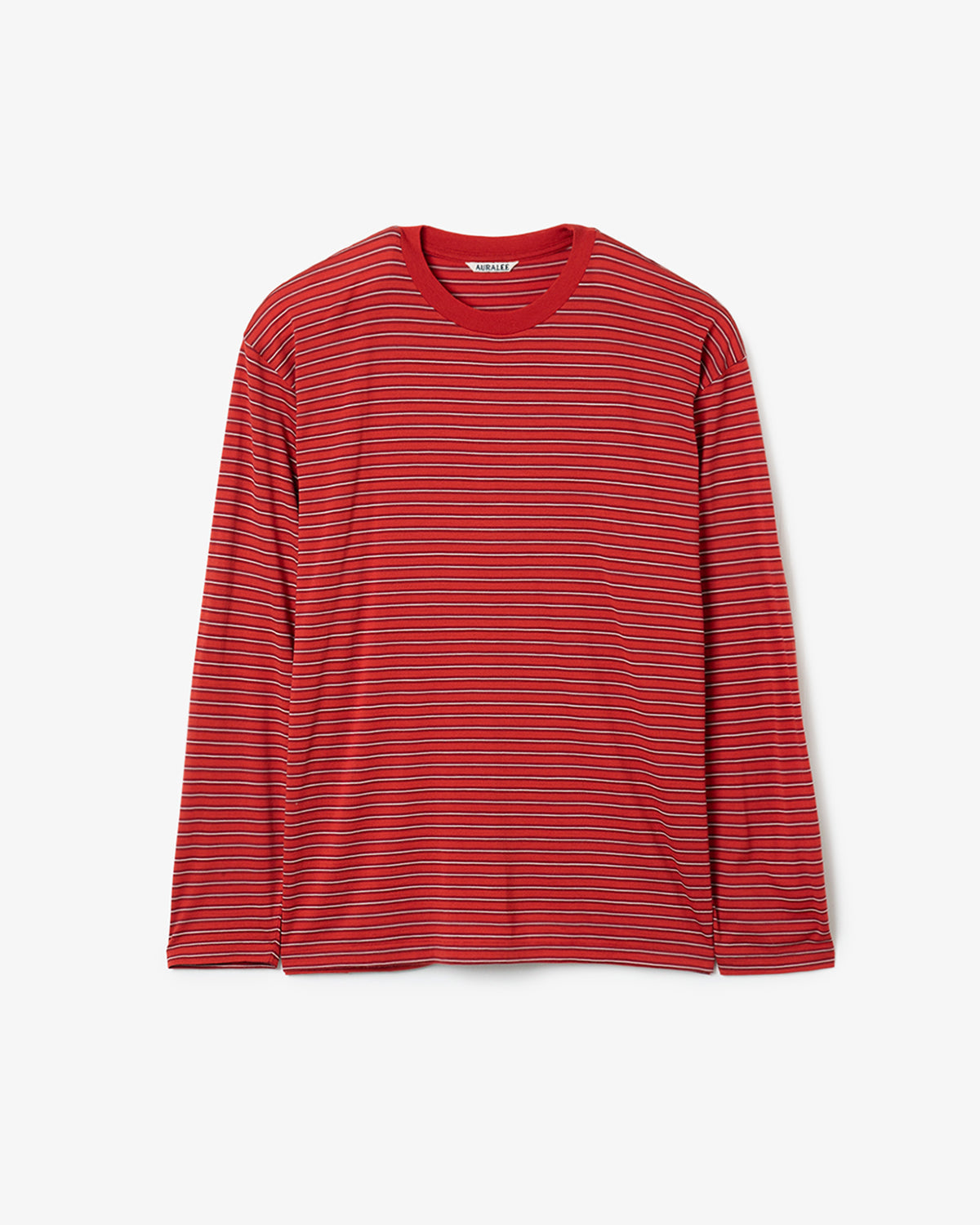 SOFT SMOOTH WOOL STRIPE JERSEY L/S TEE