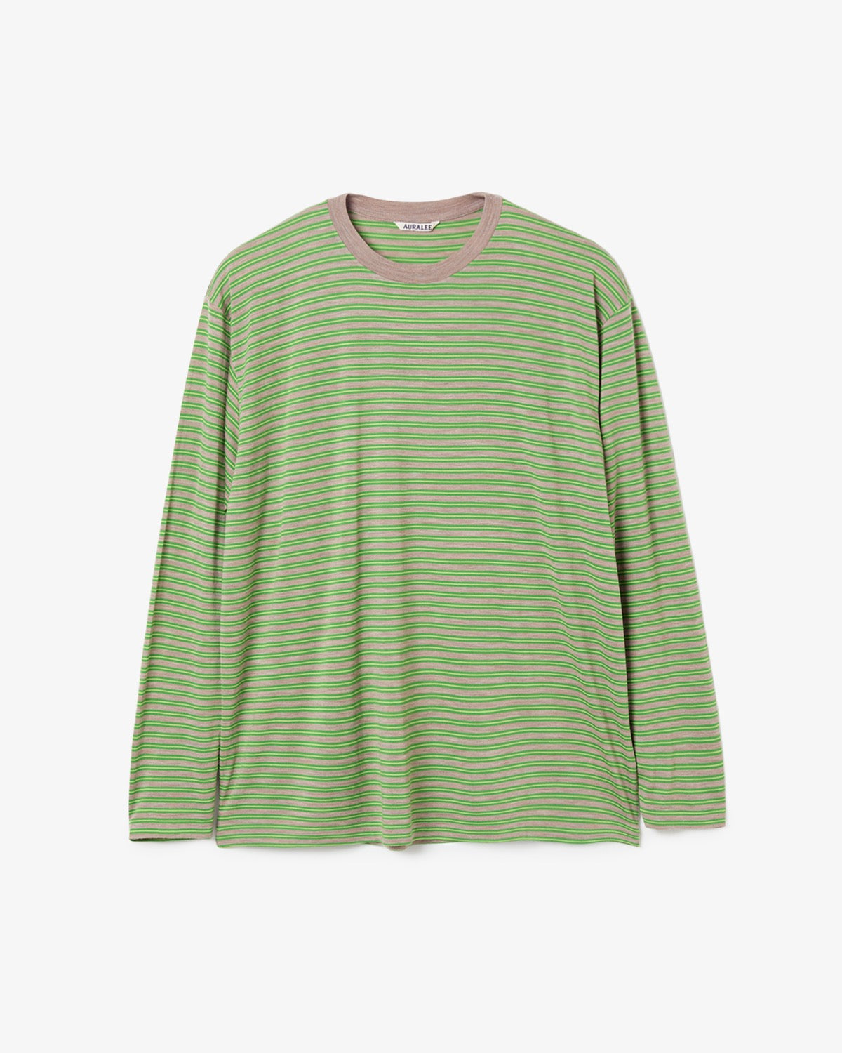 SOFT SMOOTH WOOL STRIPE JERSEY L/S TEE