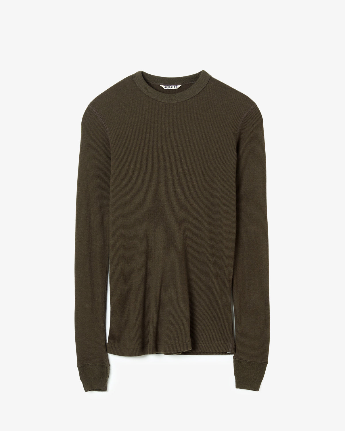WOOL SILK SOFT RIB L/S TEE