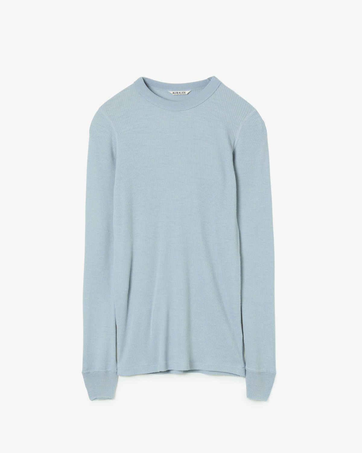 WOOL SILK SOFT RIB L/S TEE