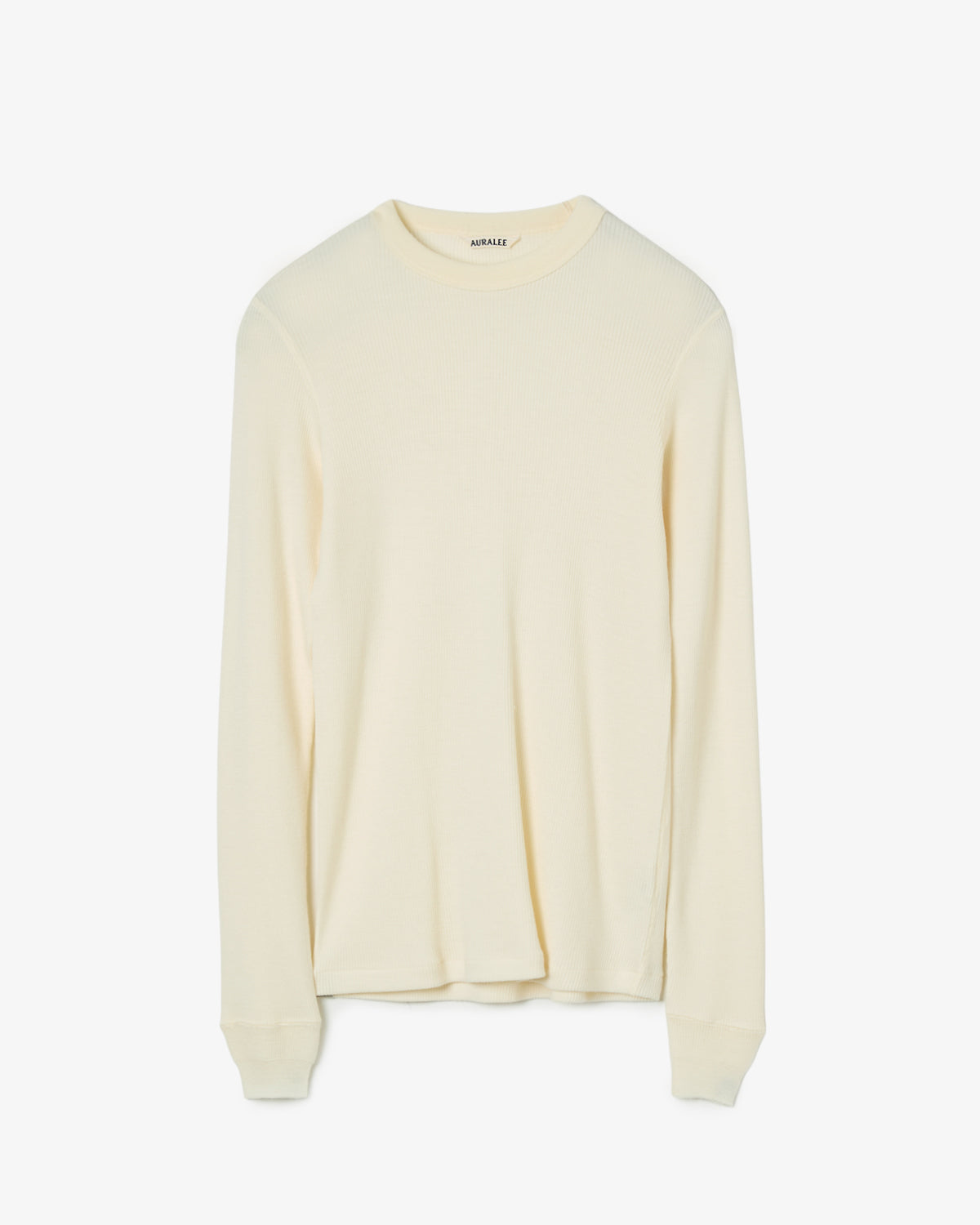WOOL SILK SOFT RIB L/S TEE