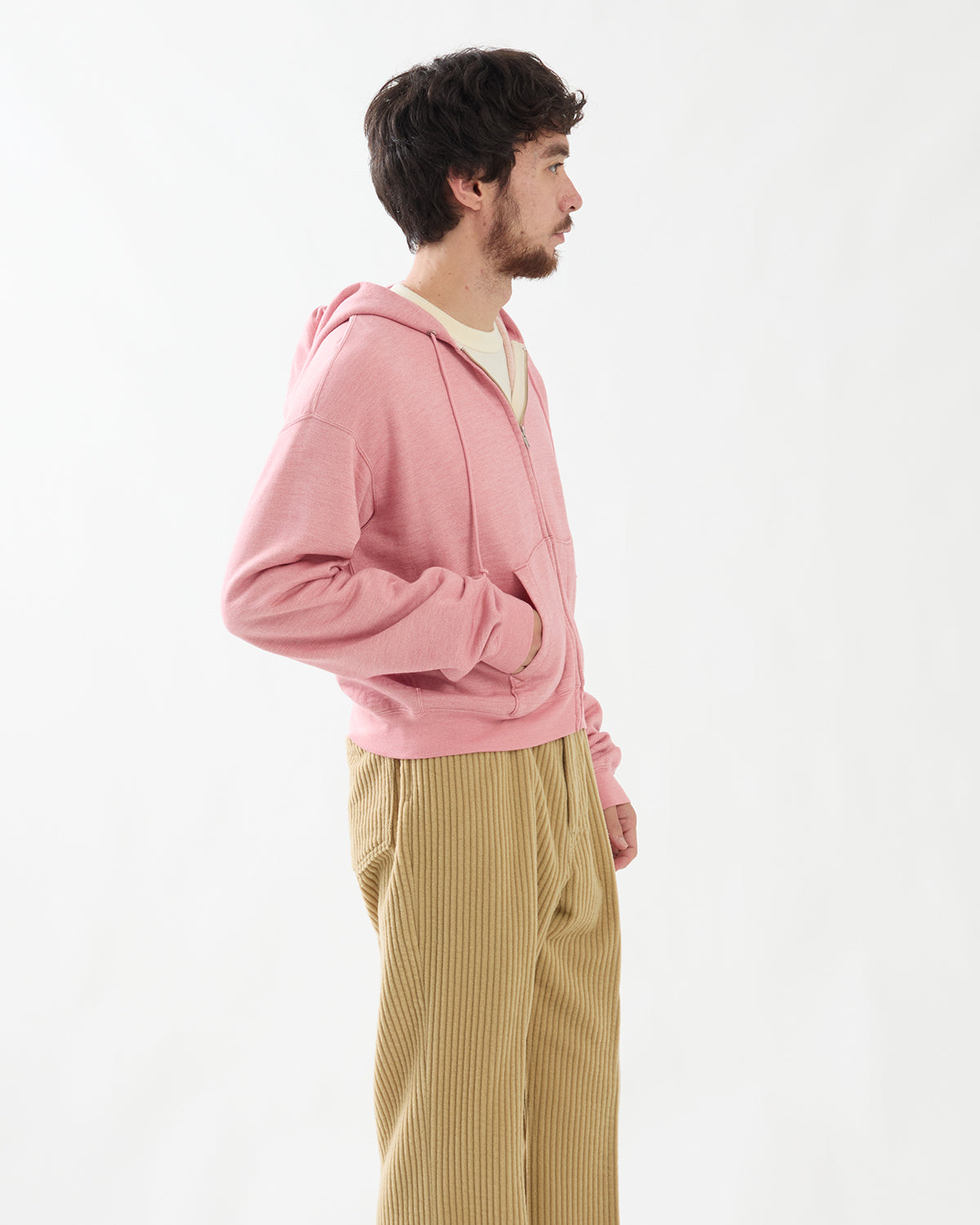 HIGH-TWIST COMPACT SWEAT ZIP PARKER
