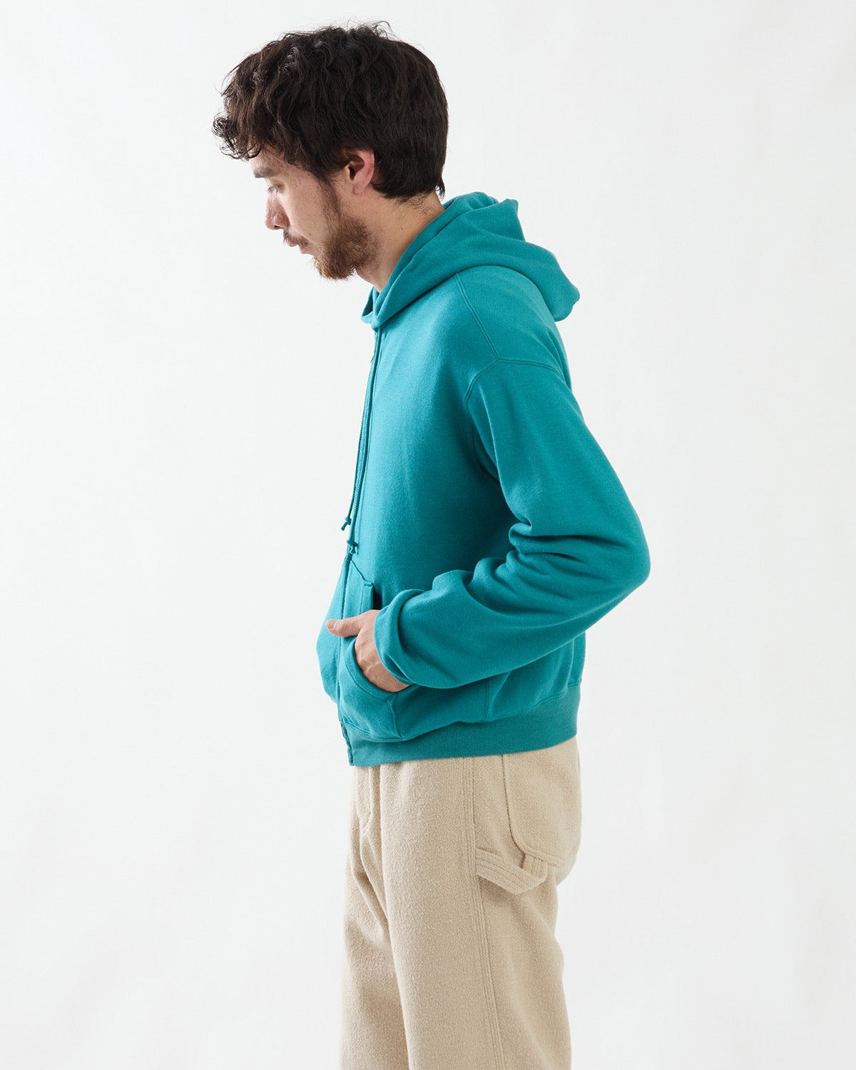 HIGH-TWIST COMPACT SWEAT ZIP PARKER