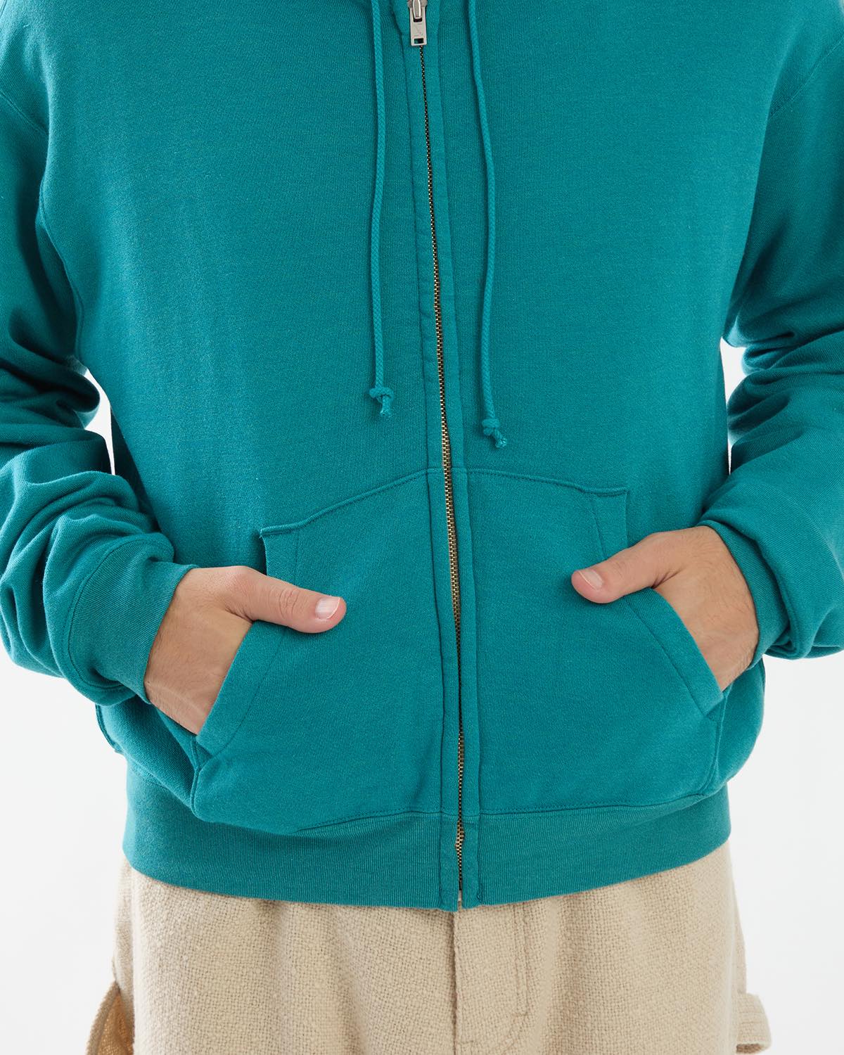 HIGH-TWIST COMPACT SWEAT ZIP PARKER