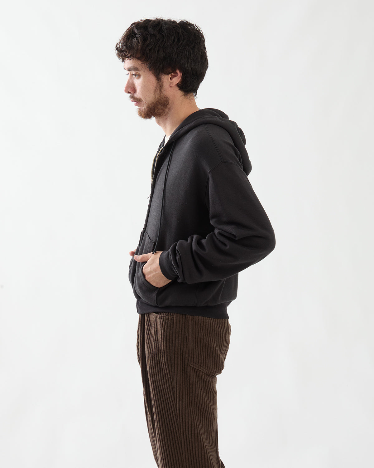 HIGH-TWIST COMPACT SWEAT ZIP PARKER