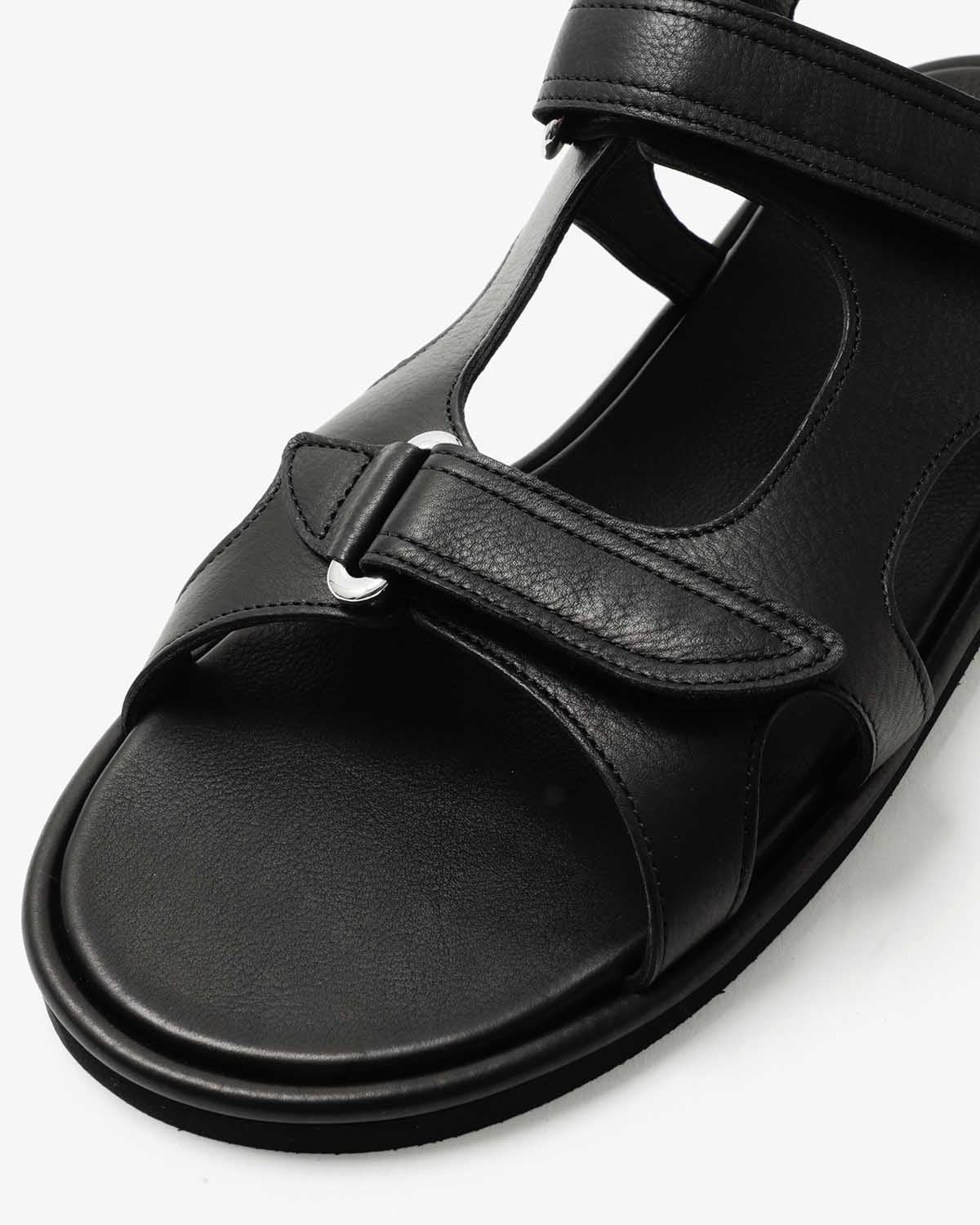 SOFT LEATHER DOUBLE STRAP SANDALS