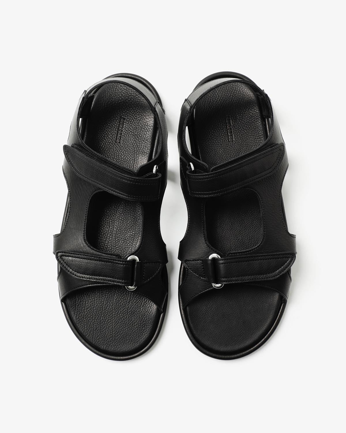 SOFT LEATHER DOUBLE STRAP SANDALS