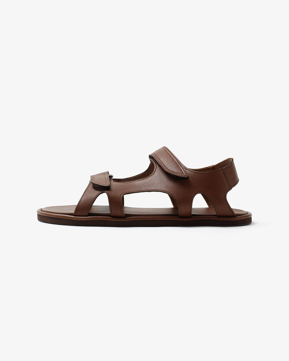 SOFT LEATHER DOUBLE STRAP SANDALS