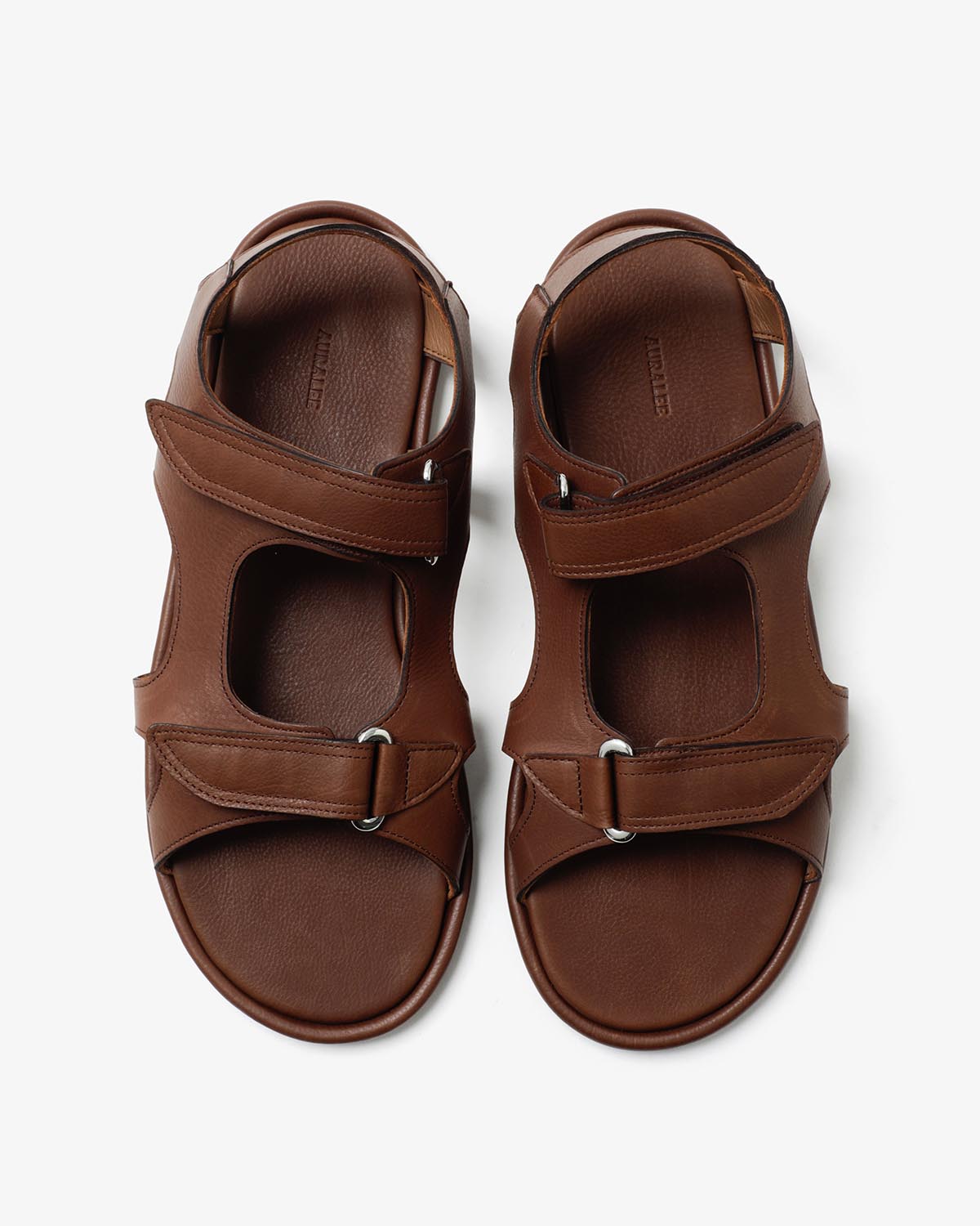SOFT LEATHER DOUBLE STRAP SANDALS