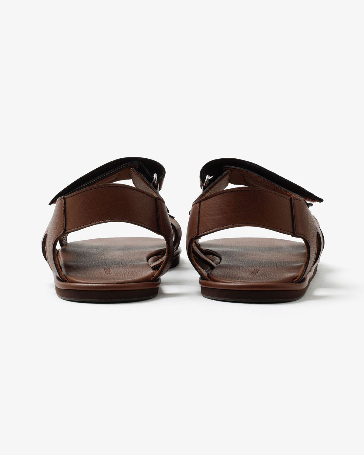 SOFT LEATHER DOUBLE STRAP SANDALS