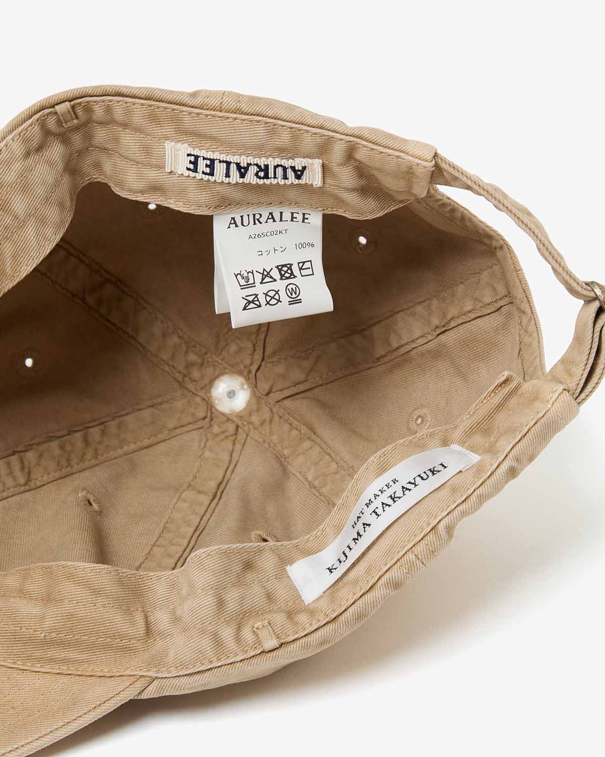 GARMENT-DYED FINX CHINO CAP MADE BY KIJIMA TAKAYUKI
