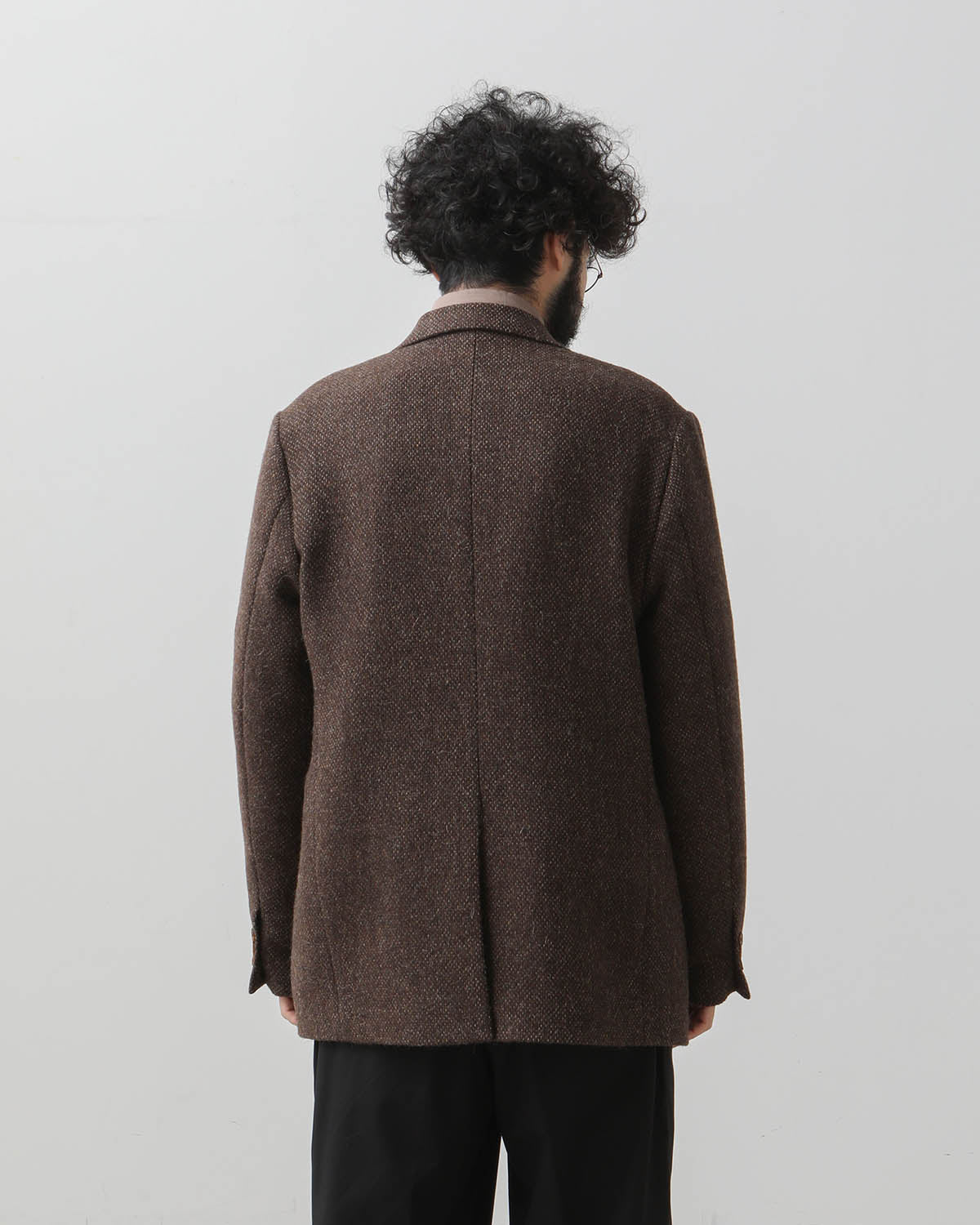 LAMA SHETLAND WOOL TWEED OVER JACKET