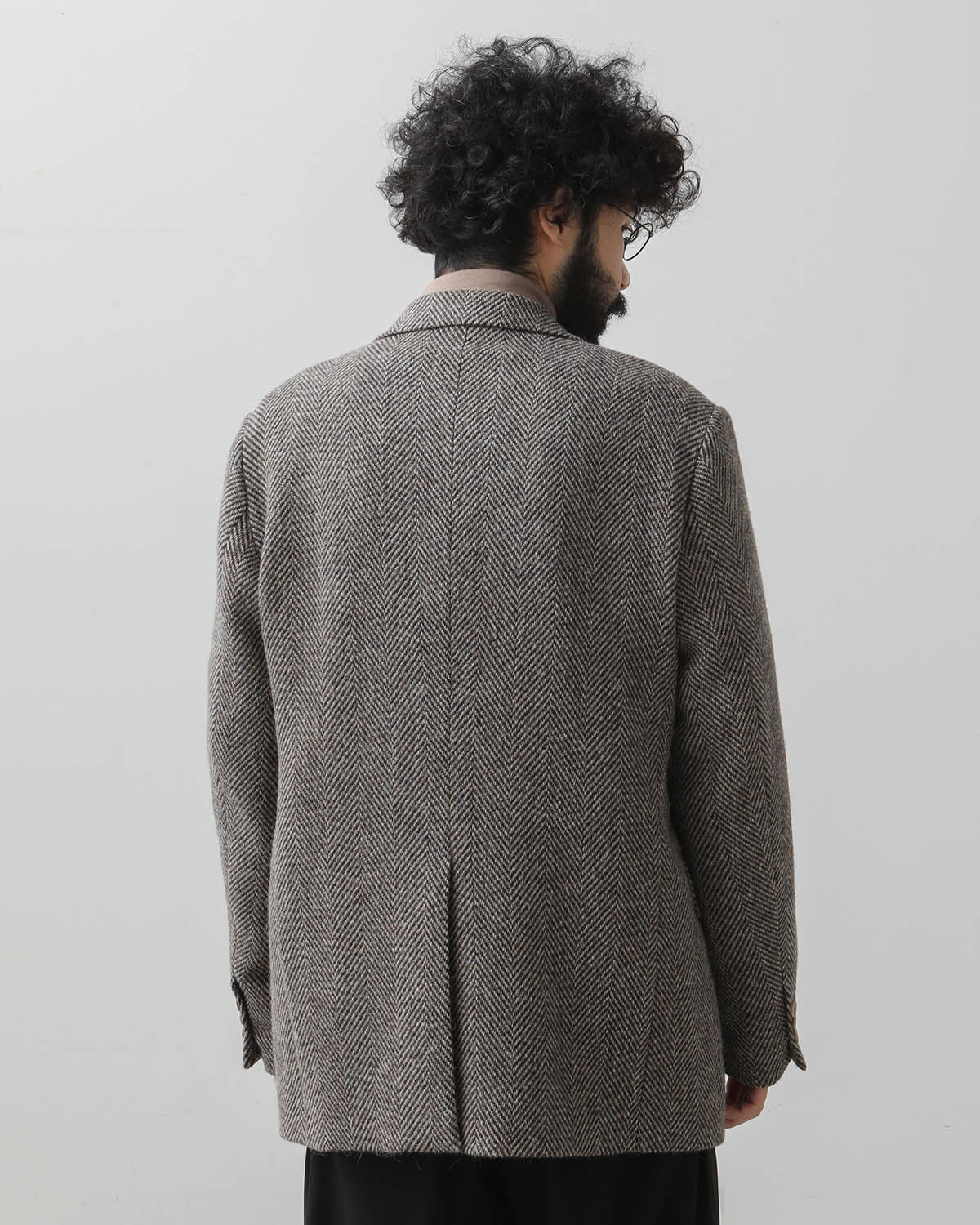 LAMA SHETLAND WOOL TWEED OVER JACKET