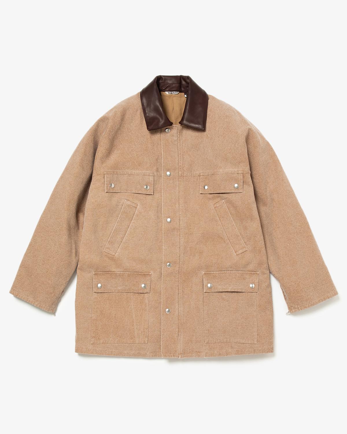 WASHED ORGANIC CANVAS HUNTING BLOUSON