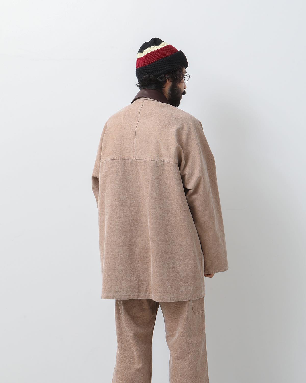 WASHED ORGANIC CANVAS HUNTING BLOUSON