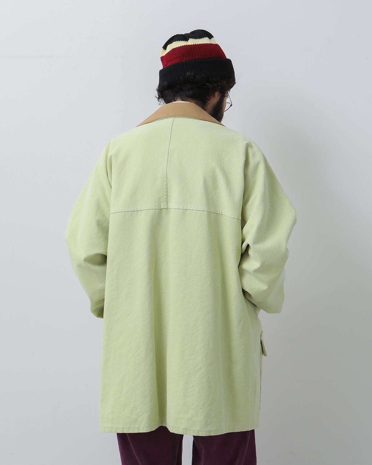 WASHED ORGANIC CANVAS HUNTING BLOUSON