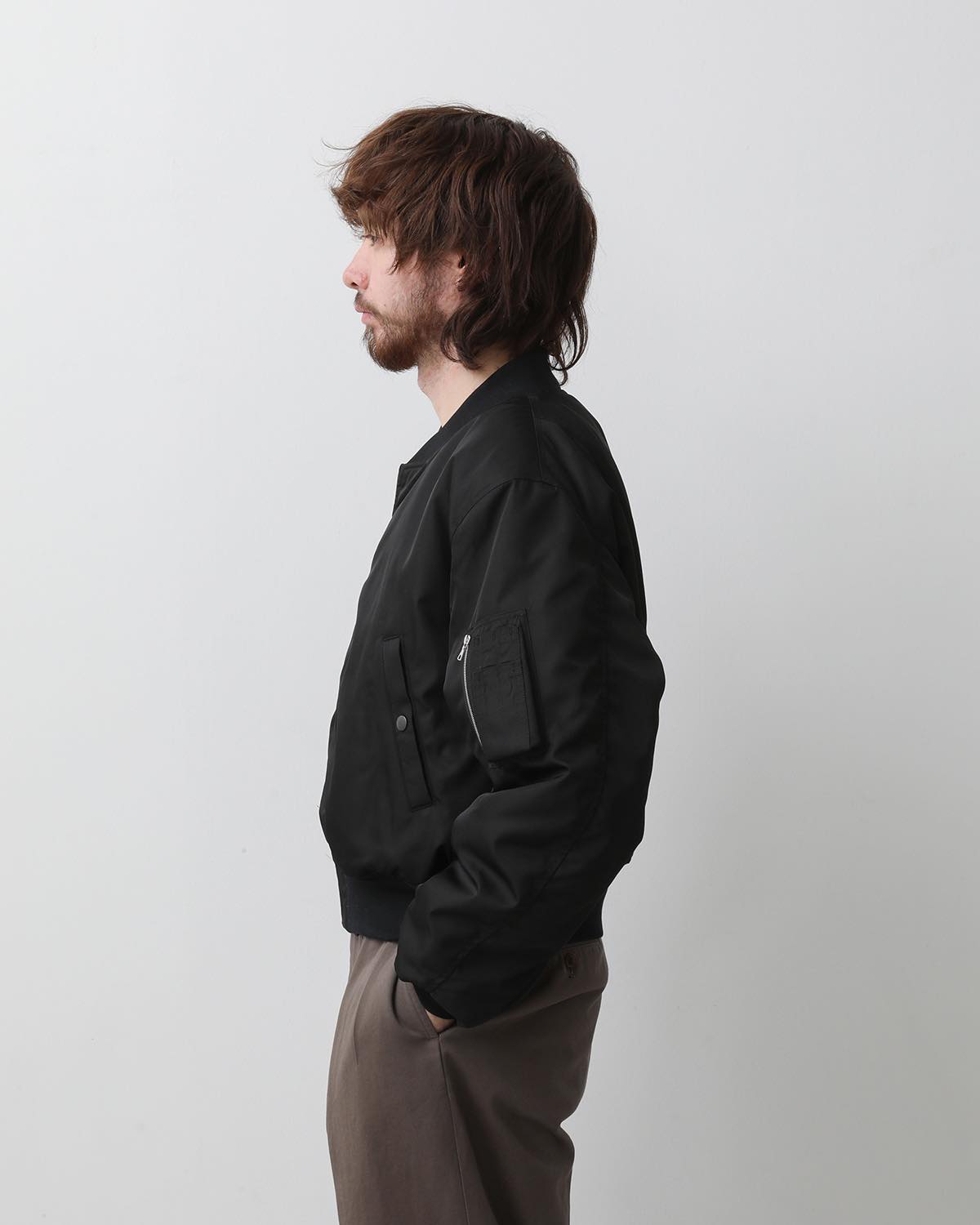 HIGH DENSITY SILK TWILL FLIGHT BLOUSON