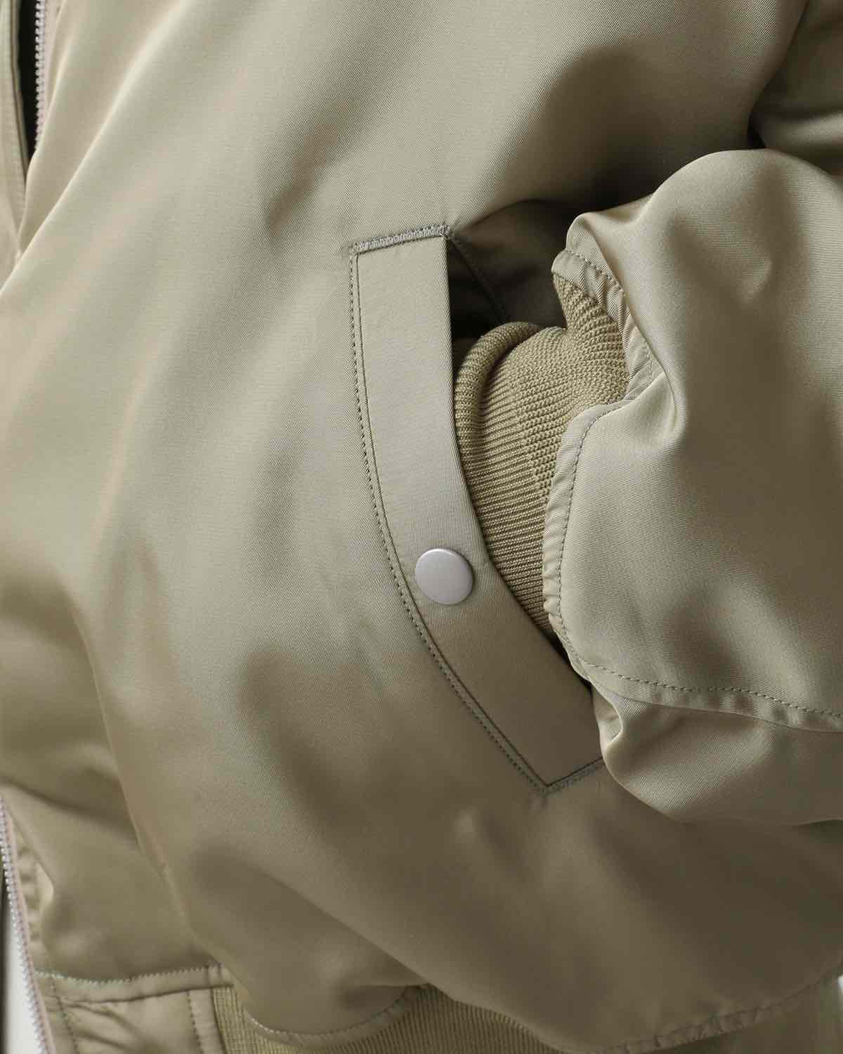 HIGH DENSITY SILK TWILL FLIGHT BLOUSON