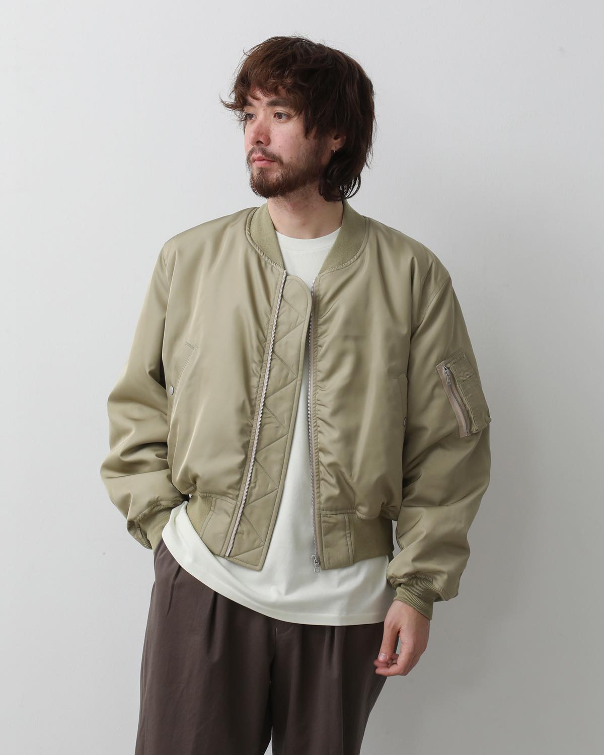 HIGH DENSITY SILK TWILL FLIGHT BLOUSON