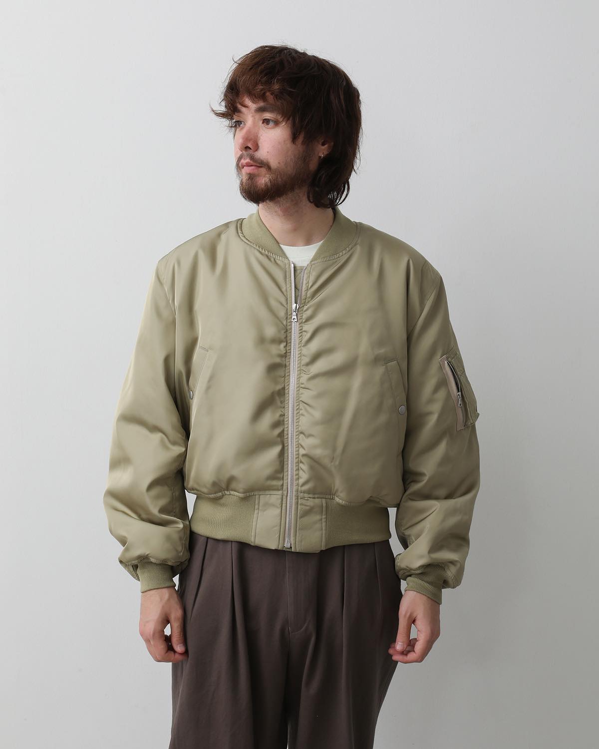 HIGH DENSITY SILK TWILL FLIGHT BLOUSON