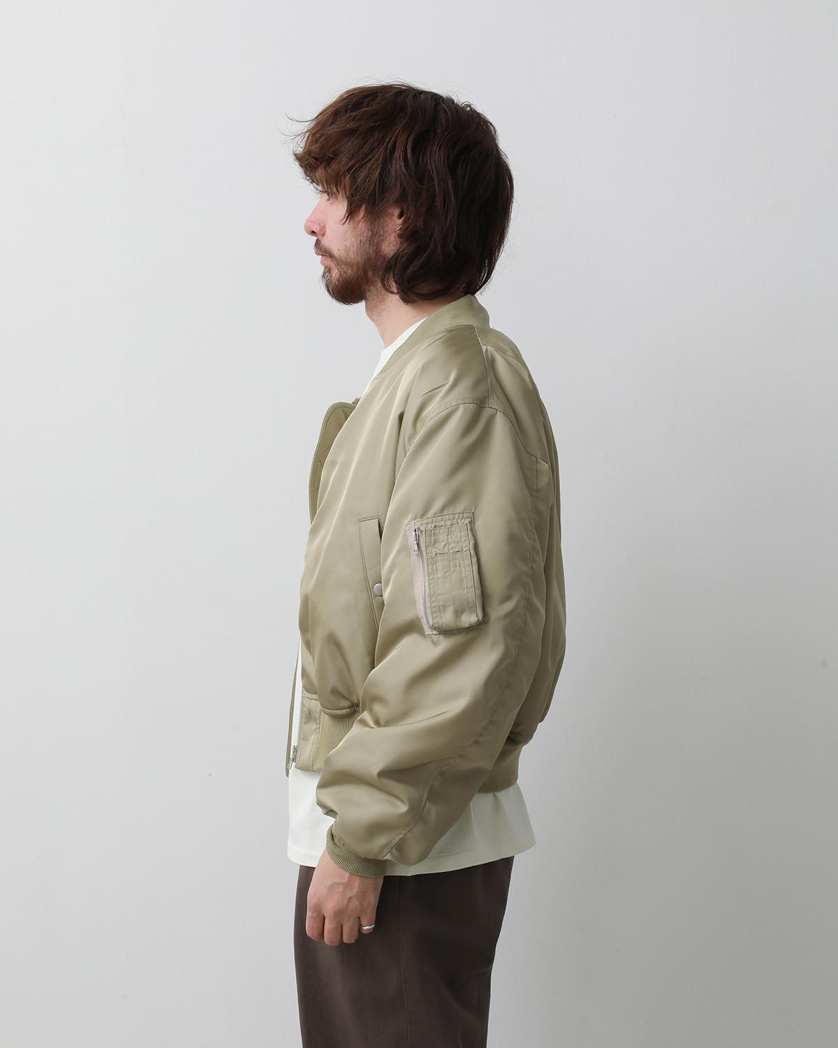 HIGH DENSITY SILK TWILL FLIGHT BLOUSON