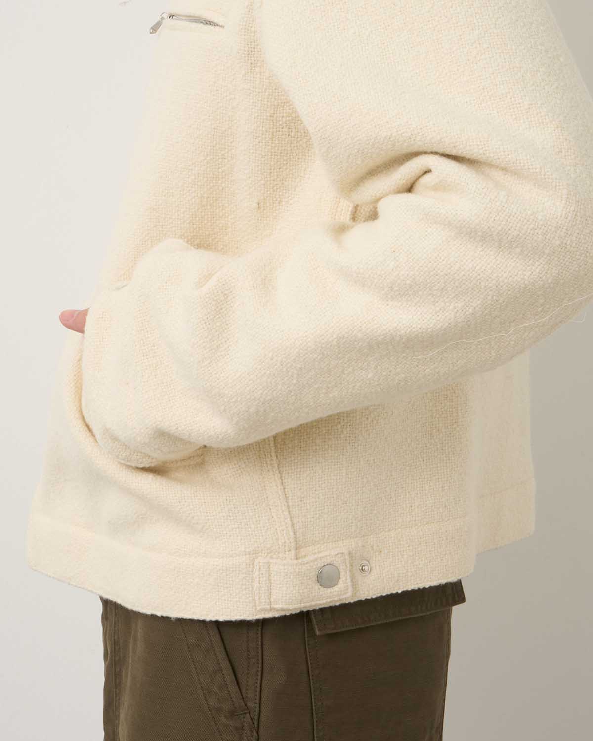 オーラリー ホームスパンツイードジップブルゾン サイズ3 秋冬 新品 2025 2025 A/W】【AURALEE オーラリー】HOMESPUN TWEED ZIP BLOUSON BROWN