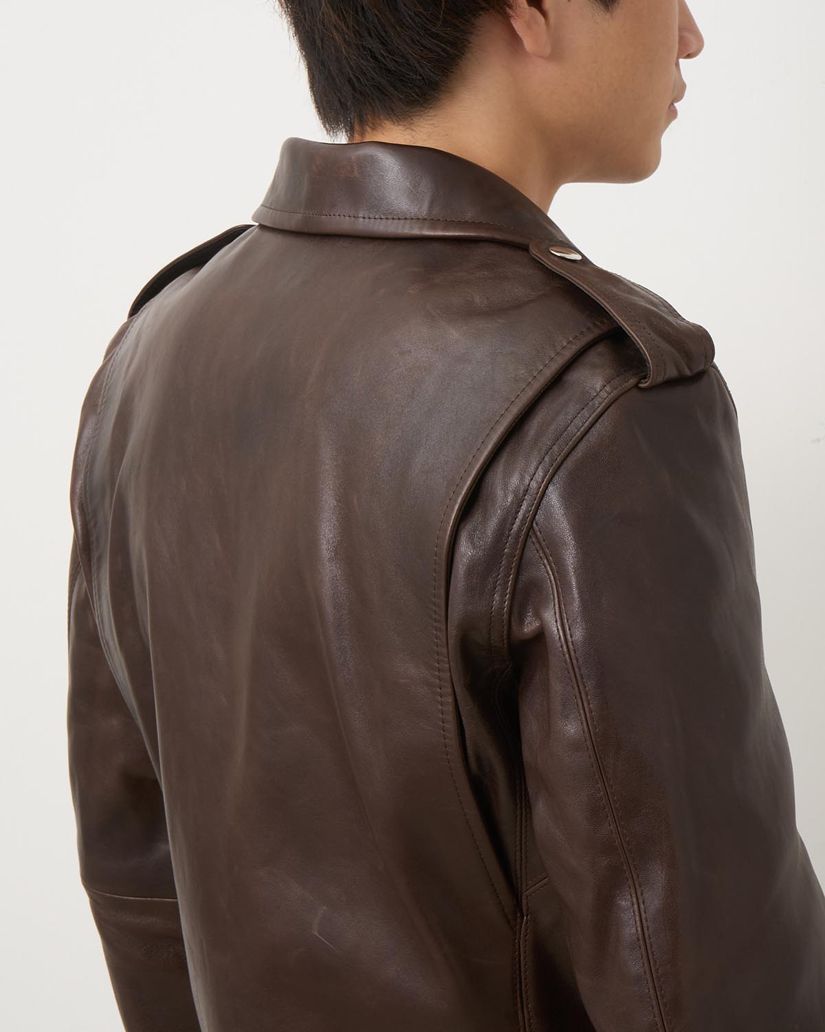 HEAVY LAMB LEATHER RIDERS JACKET