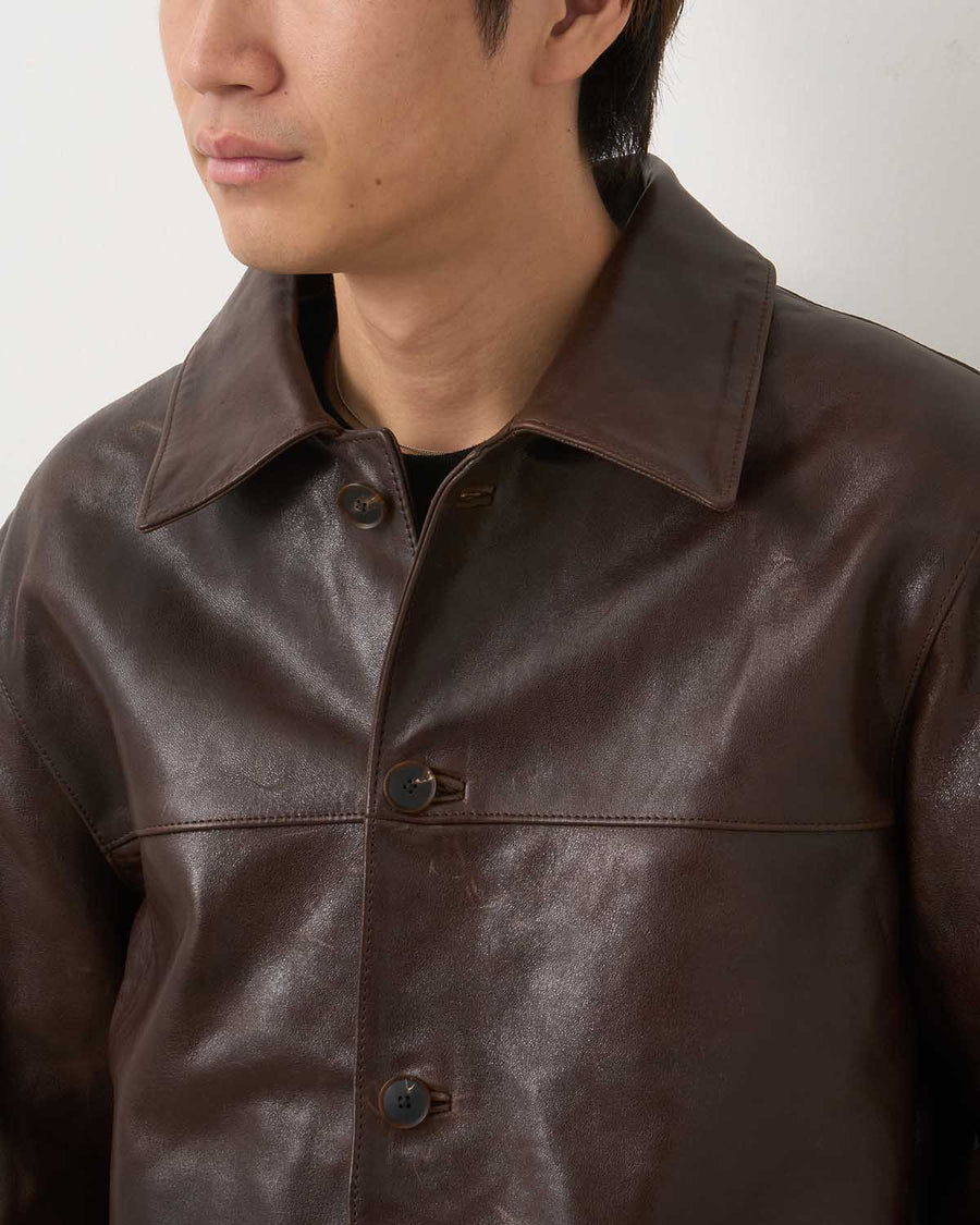 新品 AURALEE HEAVY LAMB LEATHER BLOUSON 5 HEAVY LAMB LEATHER BLOUSON - AURALEE Official Website