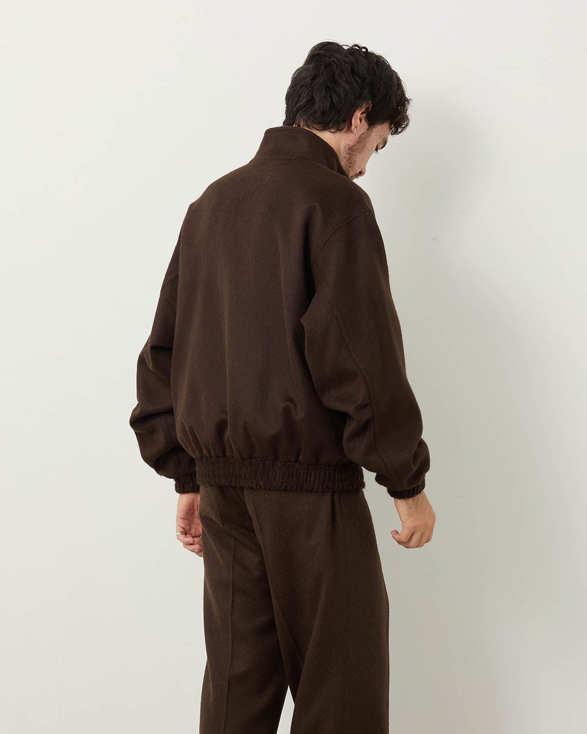 BABY CAMEL FLANNEL ZIP BLOUSON