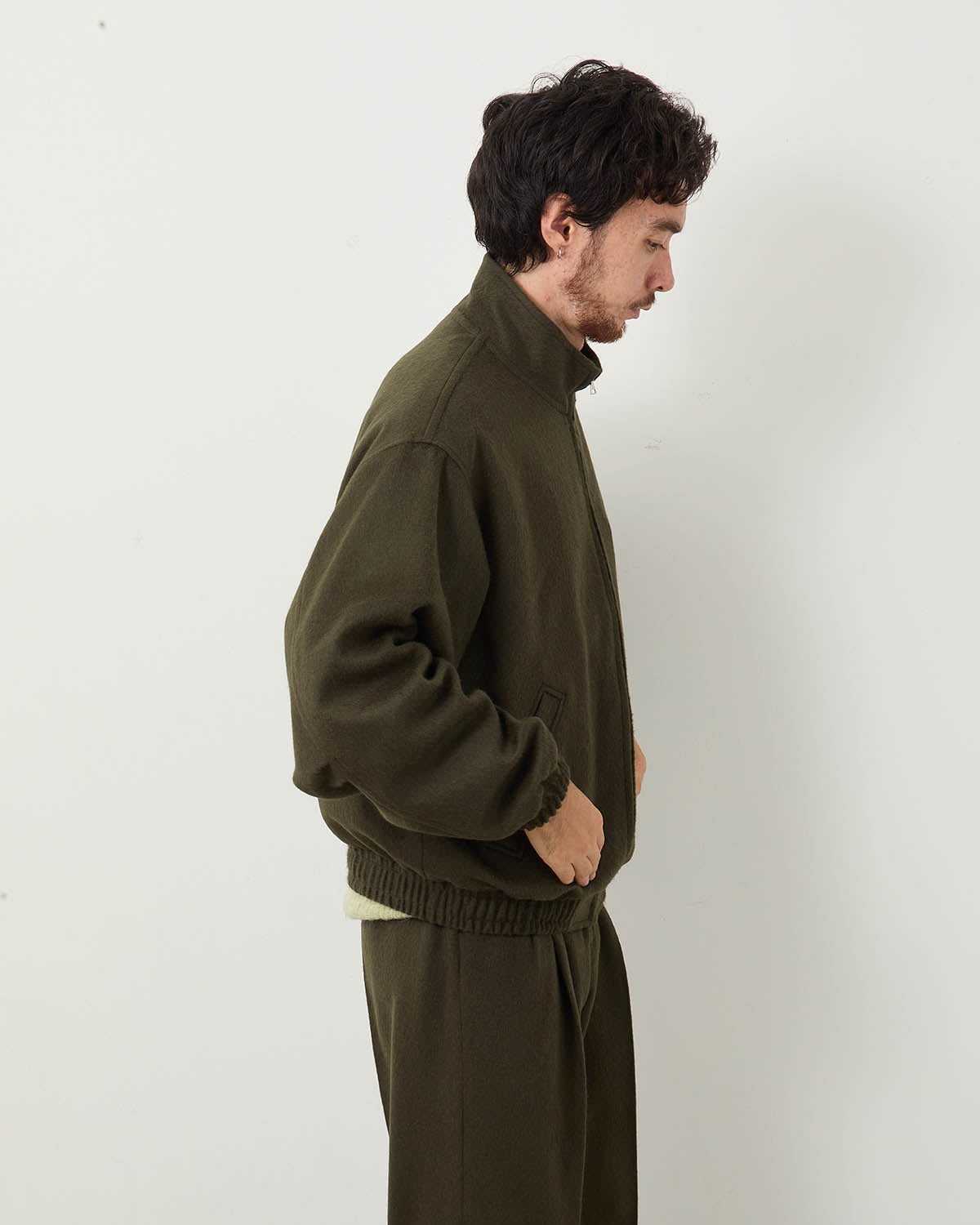 BABY CAMEL FLANNEL ZIP BLOUSON