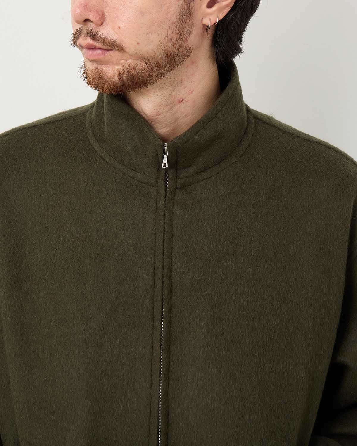 BABY CAMEL FLANNEL ZIP BLOUSON