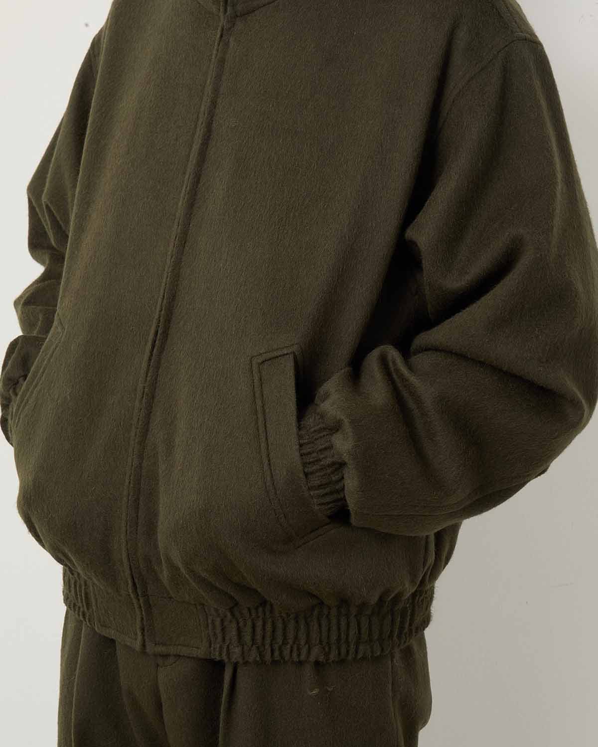 BABY CAMEL FLANNEL ZIP BLOUSON