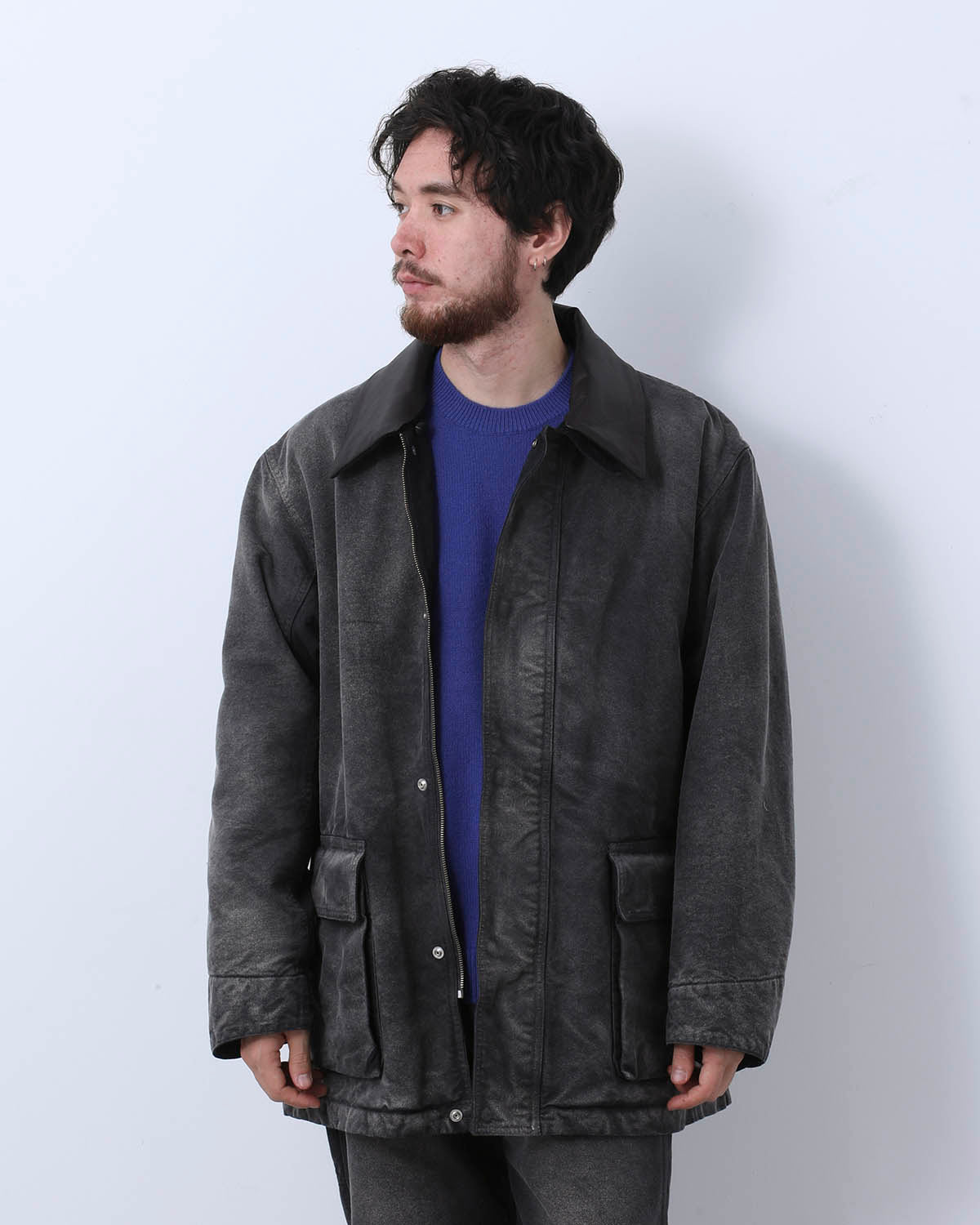 PRODUCT DYED ORGANIC COTTON DUCK BLOUSON